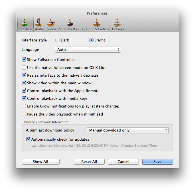 set vlc player as default for mac